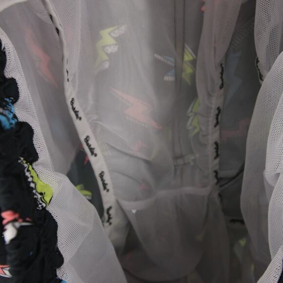 Boardies Apparel Mens Swim Trunks Black Lightning Bolt Neon Print Size M NWT - Picture 12 of 14